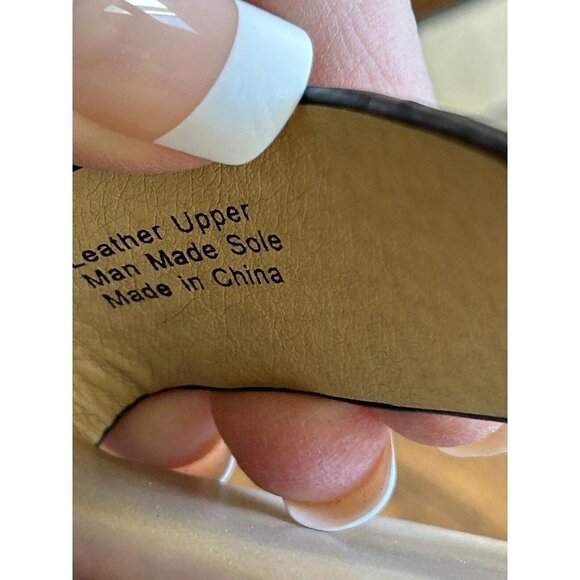 Splendid Colleen Gladiator Sandal Open Toe 2 Straps Ankle 7.5 M Leather Womens - Picture 9 of 9